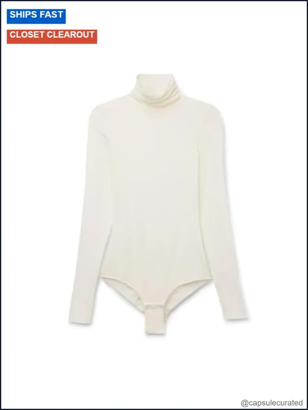 Long Sleeve High Collar Bodysuit in Modal Ultralight with Cashmere